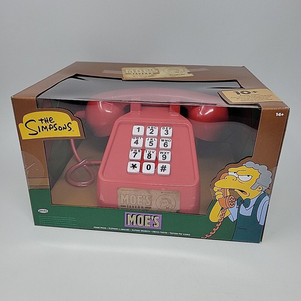 Moe's Tavern Prank Phone - The Simpsons Jakks Pacific NEW